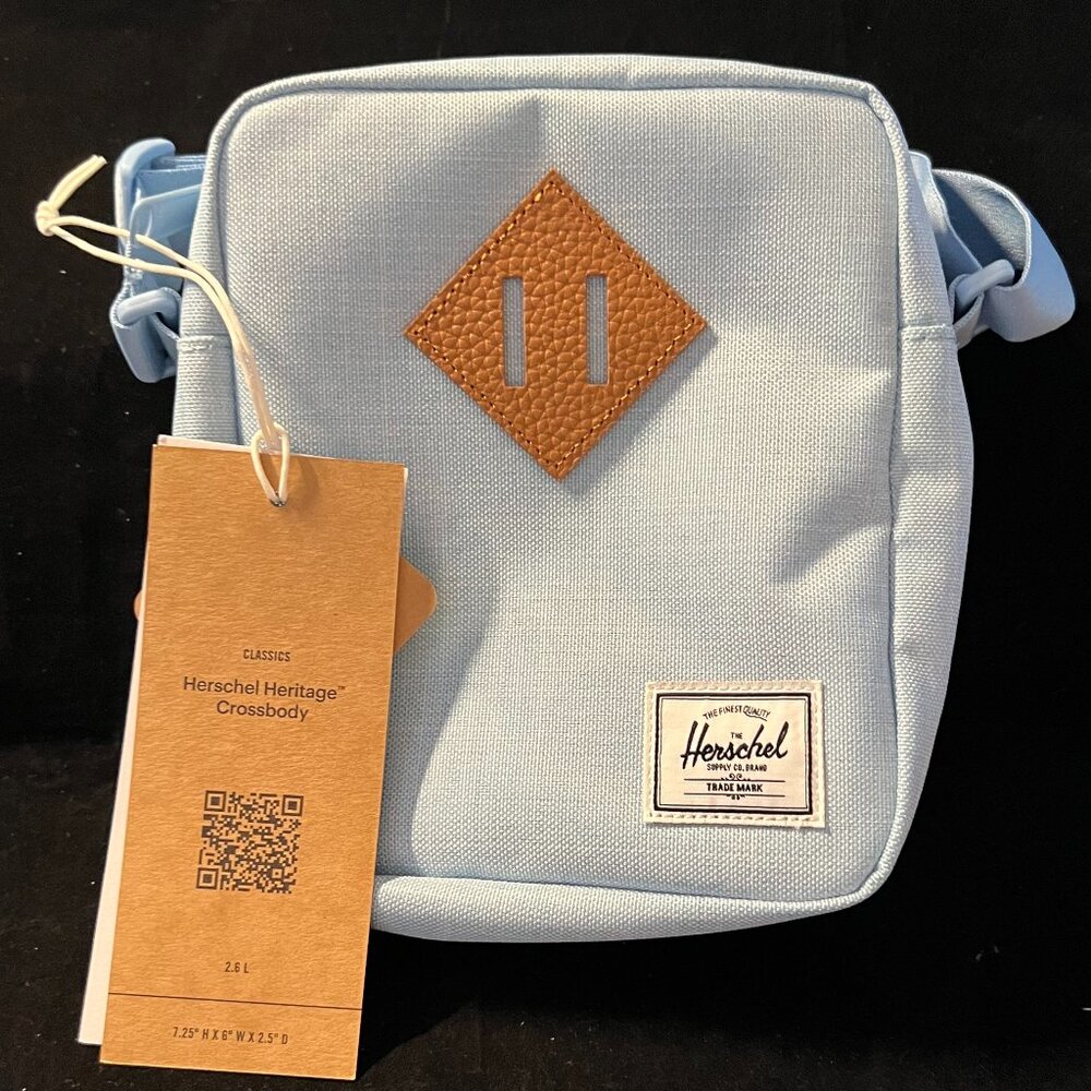 Herschel Supply Co Heritage Crossbody Blue Bell Crosshatch NWT OS